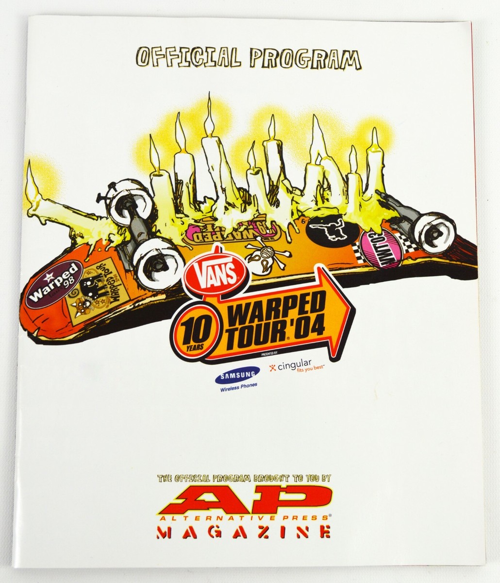 2004 Vans Warped Tour Official Program Bouncing Souls Flogging