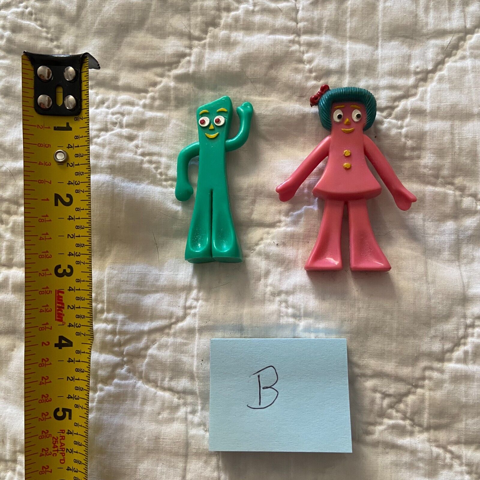VTG Gumby & Minga toy collectible JESCO PREMA TRENDMASTERS bendy -Approx 3" high