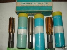 GREENFIELD TAP SET 14643 5303 1-3/8-12 NF H4 EXCELLENT
