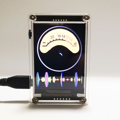 2.4 Inch Voice Control Music Level VU Meter HD LCD Analog Multi-mode Support GPS - Bild 7 von 10