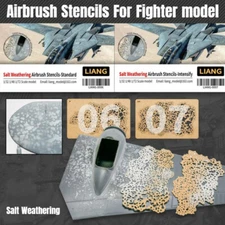 Salt Weathering Airbrush Stencils Tool For 1/35 1/48 1/72 Fighter Model Upgrade