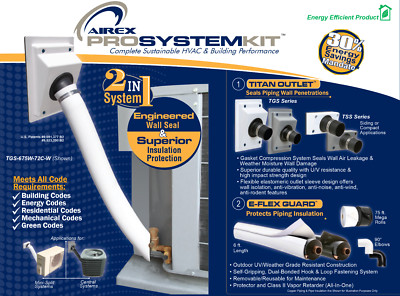 Airex Pro System Kit  TGS-675W-72C-W (White) Titan Outlet and E-FLEX Guard