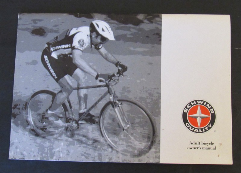 1995 SCWHINN BYCICLE OWNERS MANUAL