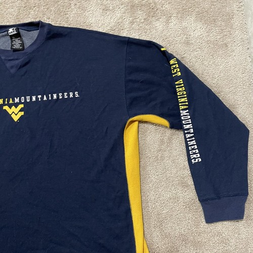 West Virginia Mountaineers Starter Vintage Long Sleeve Men’s Shirt Size 2XL - Picture 2 of 7