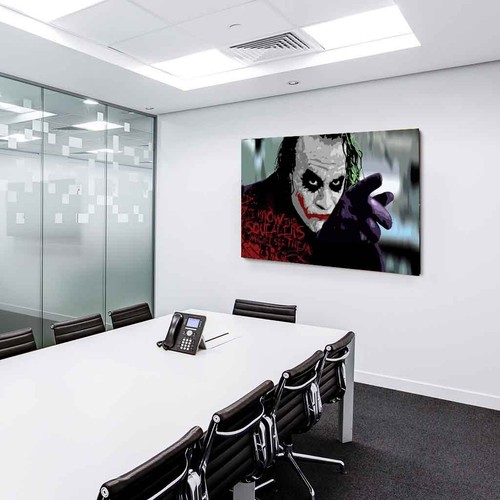 Joker I know the.. Leinwandbild LaraArt Bilder Mehrfarbig Wandbild FANART TOPXXL - Bild 4 von 5