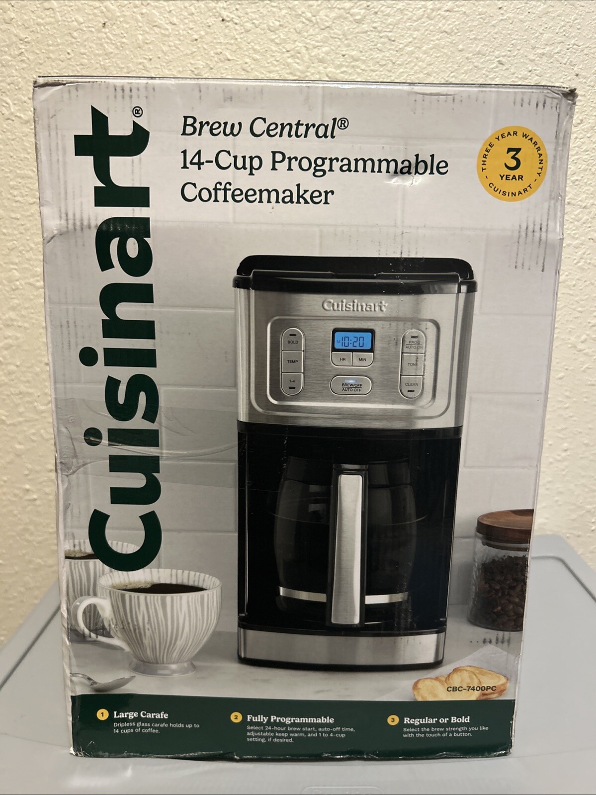 Cuisinart Brew Central 14-Cup Programmable Coffee Maker CBC-7400PC