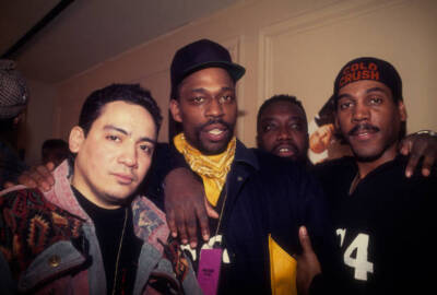 The Cold Crush Brothers attend a party for Onyx Palladium on April- Old Photo 1