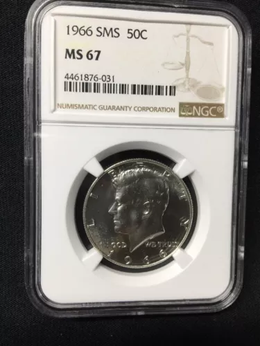 1966 Silver Kennedy 50c NGC SMS MS67 