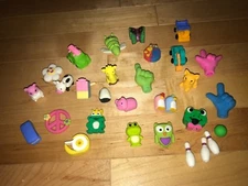 30 Pcs Novelty Animal Erasers For Kids Mini Take Part Japanese Toys Gifts Party