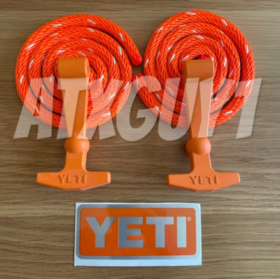YETI Latch Kit - Blaze Orange - Trim Kit Rope, Latches, & Sticker
