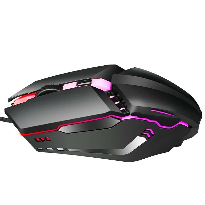 Cheap Gaming Mouse Pro Programmable LED Mice 4 Buttons USB Wired Optical PC UK - Image 3 of 4