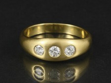 Moderner Brillant Bandring ca. 0,36ct TW/IF-V...