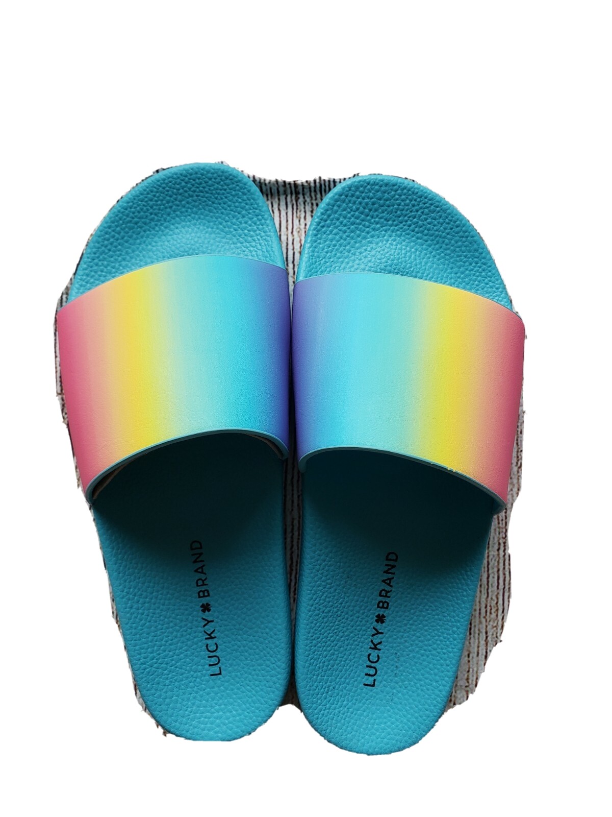 Lucky Brand Womens Size 7 Parker Pride Ombre Slide Sandal Shoes  194307992639 | eBay