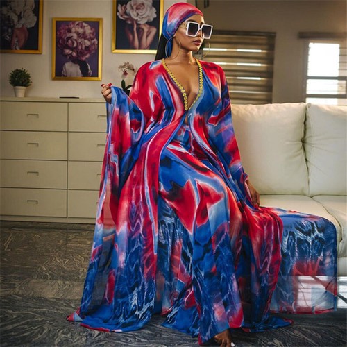2pcs African Women Cardigan Long Dress Pants Set Evening Open Kaftan Party Robe