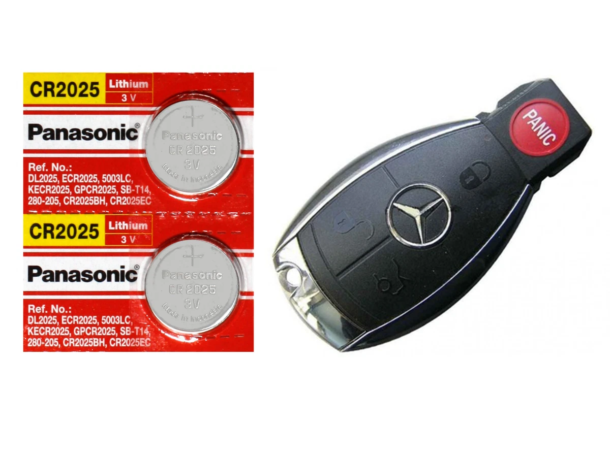 Mercedes Benz Keyfob Replacement Battery - Panasonic CR2025 Battery (2  Count) | eBay