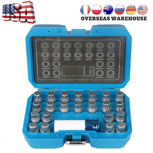 Fit For BMW Anti-Theft Locking Key Lug Nut Master Wheel Lock Removal Tool/Socket