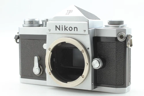 [Near MINT] Nikon F Eye Level Silver 35mm SLR Film Camera Body From JAPAN