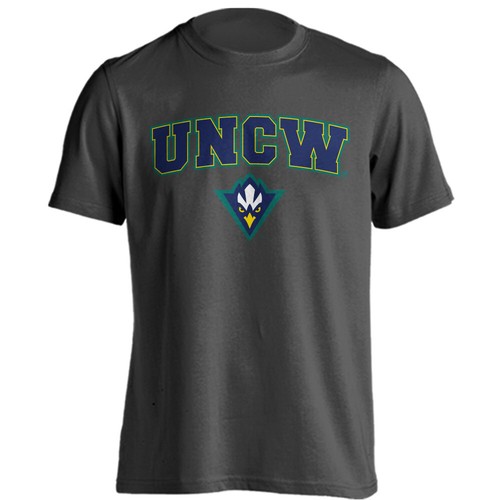 University of North Carolina Wilmington UNCW Text Logo Short Sleeve T-shirt - Picture 10 of 15
