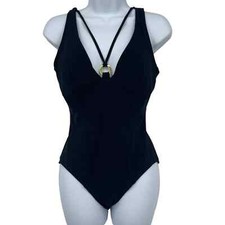 Amoressa Miraclesuit One Piece Swimsuit Black Womens 8 Put A Ring On It Queen