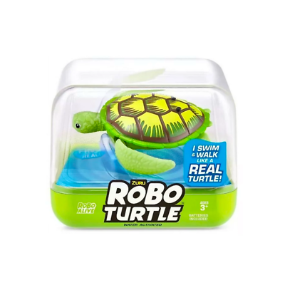 #ad Zuru Robo Alive Robo Turtle Robotic Swimming Turtle Green NEW $9.94