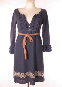 Floral Embroidery Dress sz 2 UK 