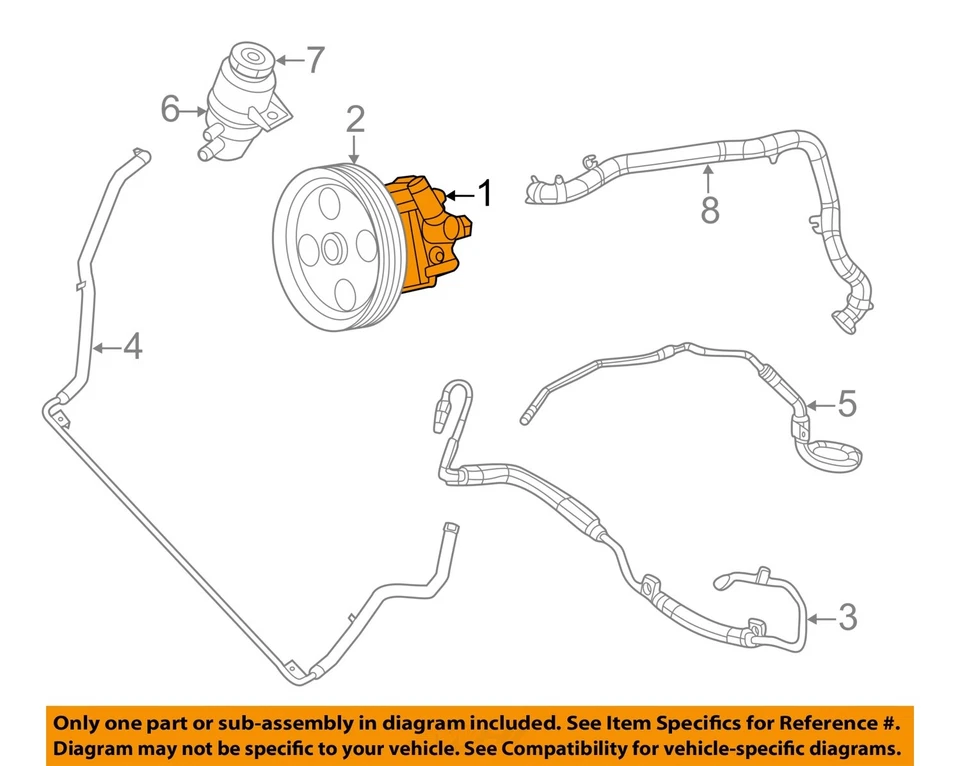 Bomba de dirección asistida usada se adapta a: Dodge Caravan 2012 grado A Foto 3 de 4