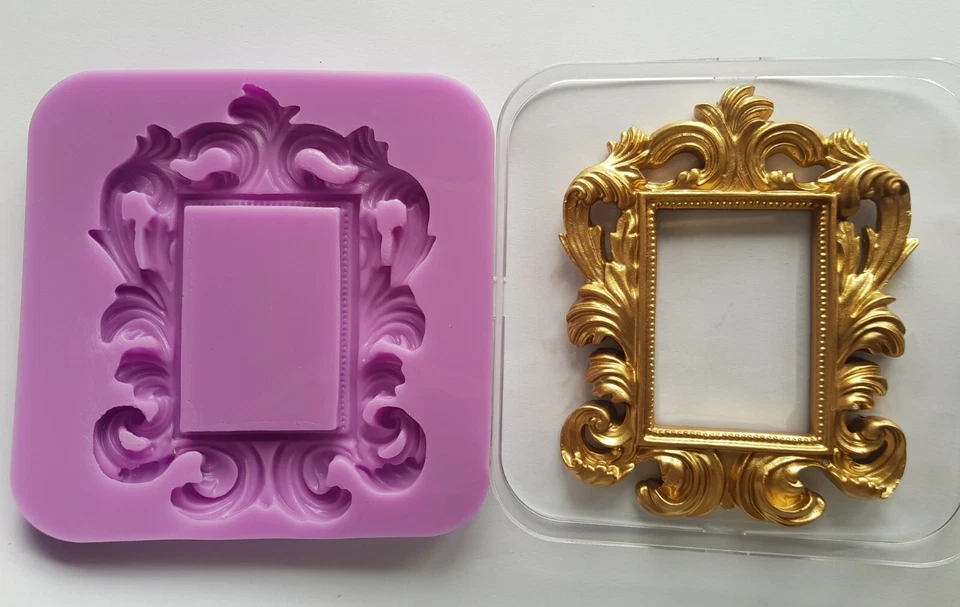 Adorno Cuadrado Marco Molde de Silicona para Tarta Decoración, Arcilla Etc. - Imagen 1 de 1