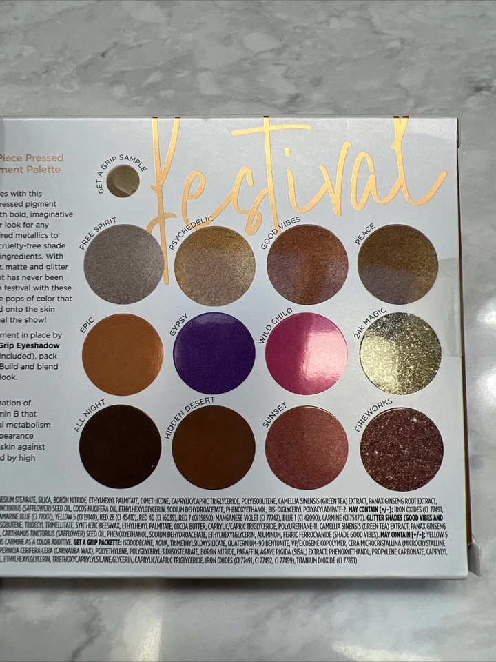 Lote Paleta de Sombras de Ojos Pur Festival Dominique Cosmetics Celestial Thunder Foto 4 de 4