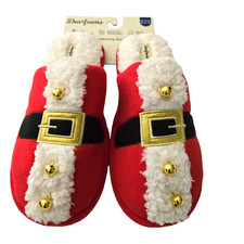 New Dearfoams Mens 11-12 Womens 13-14 Christmas Slipper Memory Foam Non Slip