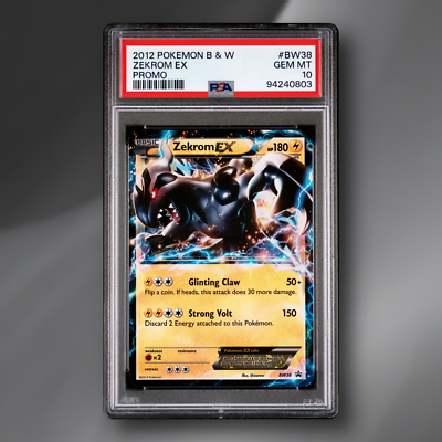 Zekrom EX - PSA 10 - Black Star Promo BW38 COSMOS Holo Tin Zekrom EX - PSA 10 - Black Star Promo BW38 COSMOS Holo Tin