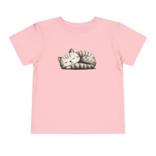 Adorable Cat Nap Toddler Tee, Cute Kids T-Shirt, Birthday Gift, Animal Lover, - Picture 22 of 25