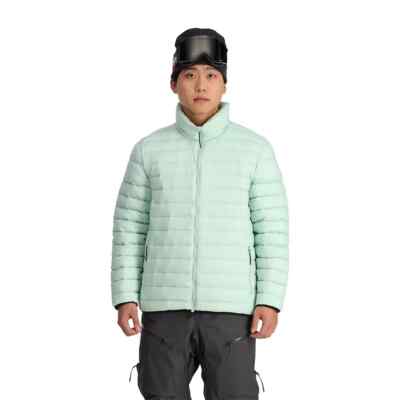 NEW Spyder Men's Sanction Hooded Down Packable Jacket M MEDIUM  RETAIL $249.99