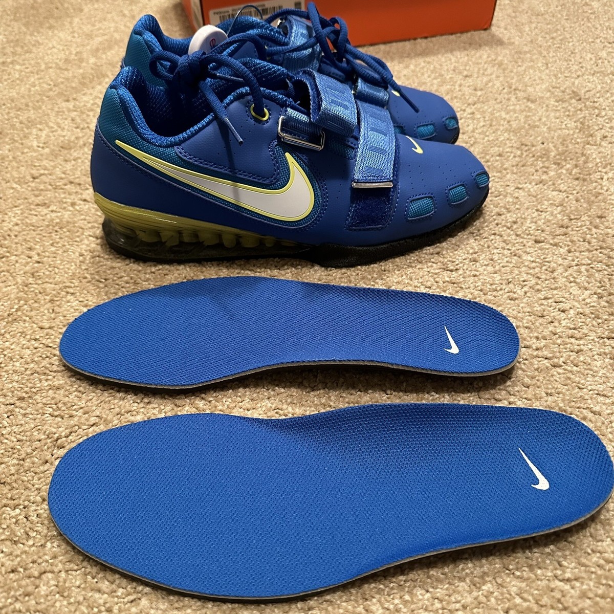 Nike Mens Romaleos 2 Blue 476927-417 Weightlifting Shoes