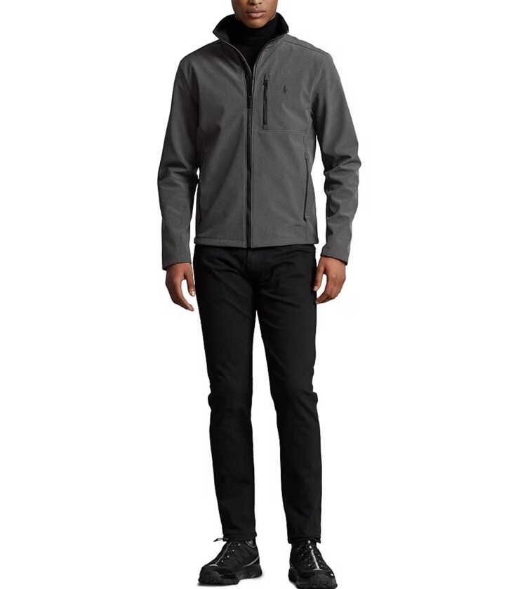 $198 Polo Ralph Lauren Men’s Barrier Windbreaker Jacket Grey Heather Size S image 3