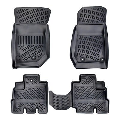 Custom 3D Molded Rubber Floor Mat for Jeep Wrangler Rubicon JK 4 Doors 2006-2017