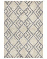 Teppich Baumwolle Geometrisches Muster Beige / Grau 160 X 230 Cm Boho Nevsehir