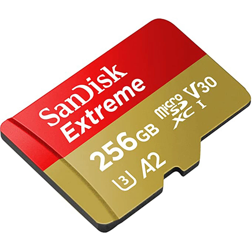SanDisk Extreme 256GB microSDXC Card UHS-I U3 V30 190MBs SDSQXAV-256G-GN6MN - Image 2 of 3