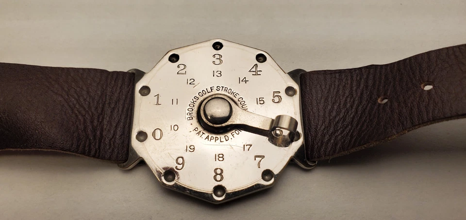 Balcão de golfe antigo vintage Brooks - Imagem 2 de 4