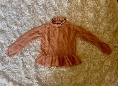 Abel & Lula Pink Baby Girl Knitted Sweater Size 6 Months