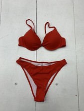 Shein Womens Red 2 Piece Bikini Size Medium