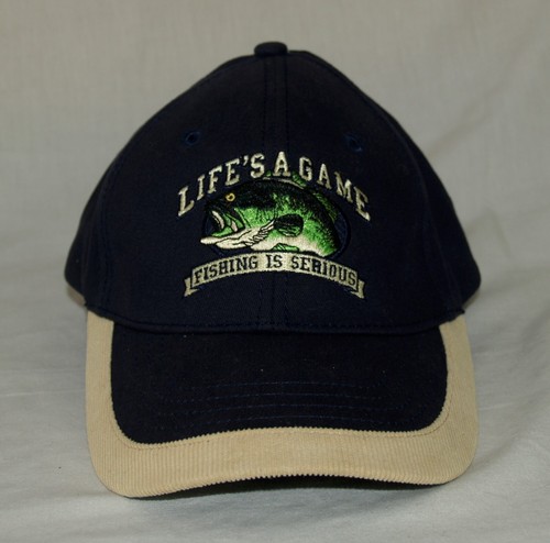 "Life's A Game...Fishing is Serious" Fishing cap.