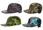 ITZU Co. Paisley Splash 5 Panel Snapback Cadet Cap Hat Snap Back