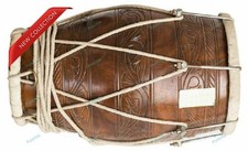 Indian Folk Professional Musical Instrument Wedding Kirtan Dholak With Cover
