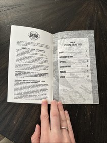 Sega Saturn Manual Only Revolution X W/Reg Card