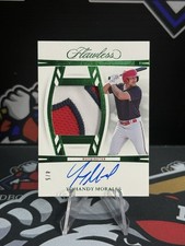 2024 Panini Flawless Yohandy Morales Patch Auto Emerald 4/5 Nationals