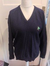 Hawick Medium Pullover reine Wolle marineblau...