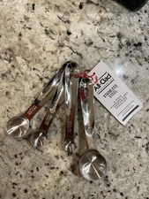 New! All-Clad Polished Stainless Steel Measuring Spoons