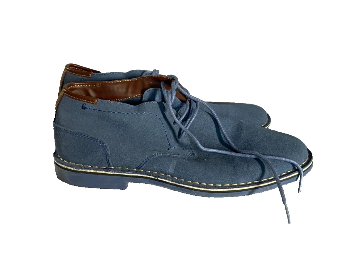 Kenneth Cole REACTION Solid Gray/Blue Chukka Abie Slip On Boot Men Sz 10 Kenneth Cole Reaction Men main image 4