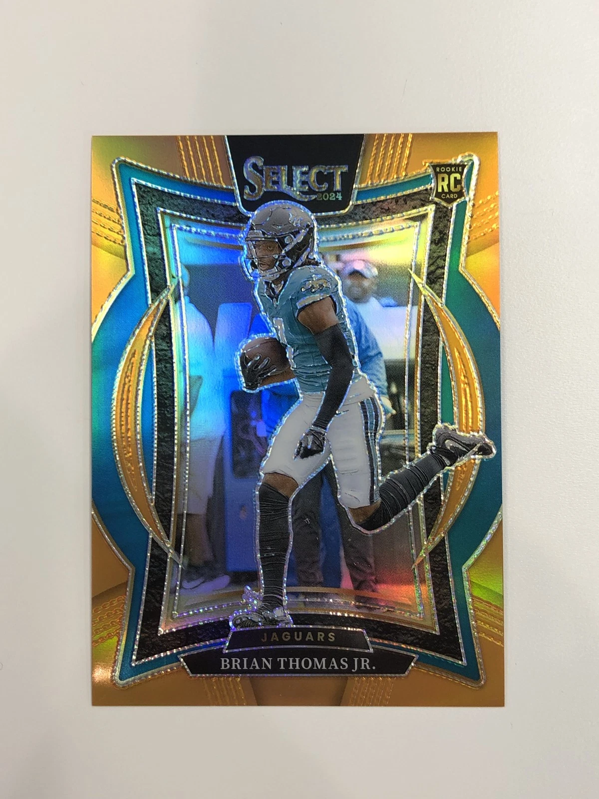 2024 Panini Select Prizm Concourse Brian Thomas Jr. #91 Orange RC 42/49 Rookie