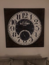 Wall clock - large (Oak Furniture Land)